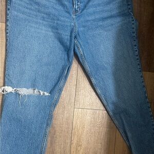 Abercrombie Curve Love 90s Straight Leg Mid Rise